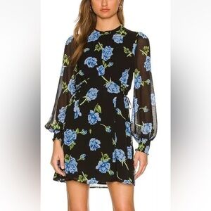 Free People NWT Samantha Lace Up Floral Dress size small